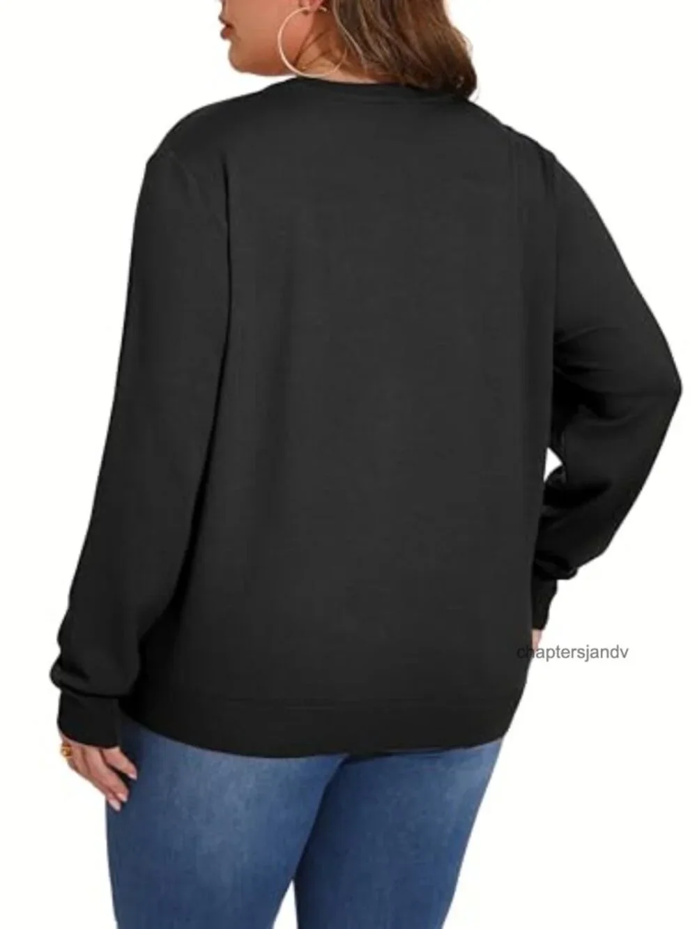 Plus Size Long Sleeve Crewneck Cardigan Lightweight Knit Button Down
